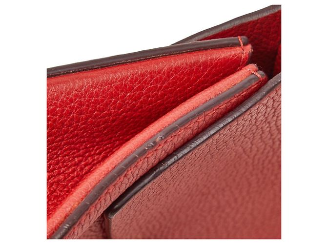 Bolso bandolera de cadena Chloé Drew Roja - vista 9