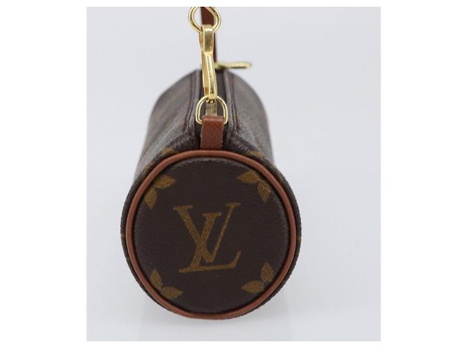 Louis Vuitton Papillon Pochette Monogram Canvas Mini Castaño - vista 3