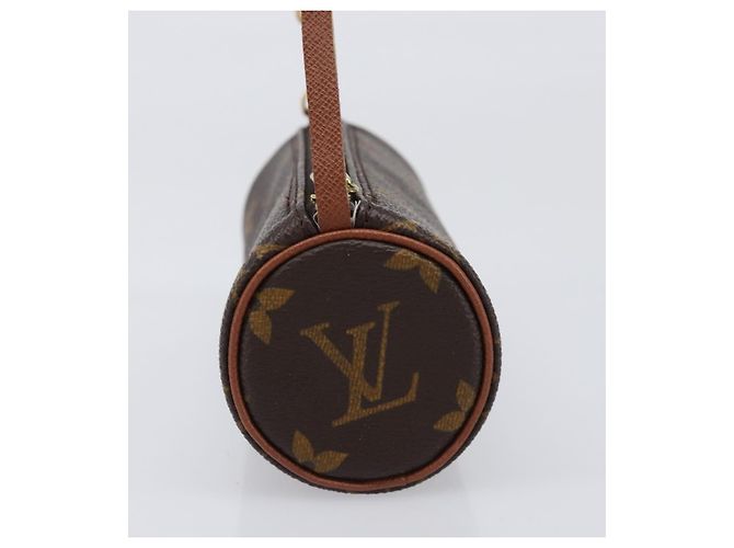 Louis Vuitton Papillon Pochette Monogram Canvas Mini Castaño - vista 4