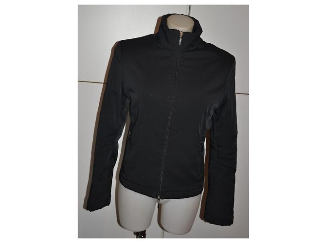 Twin Set schwarze Sportjacke aus technischem Gewebe - Ansicht 2