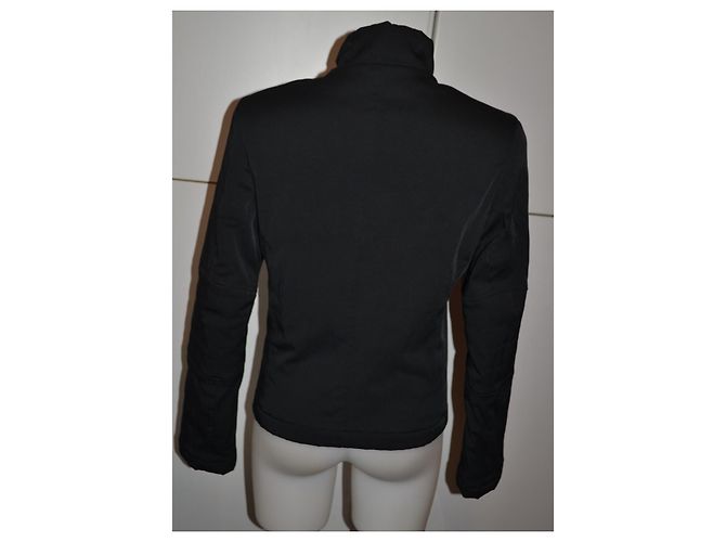 Twin Set schwarze Sportjacke aus technischem Gewebe - Ansicht 4