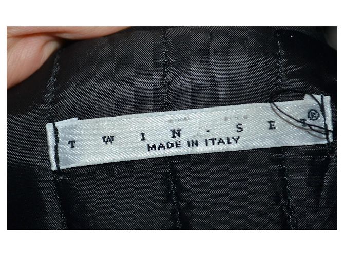 Twin Set schwarze Sportjacke aus technischem Gewebe - Ansicht 5
