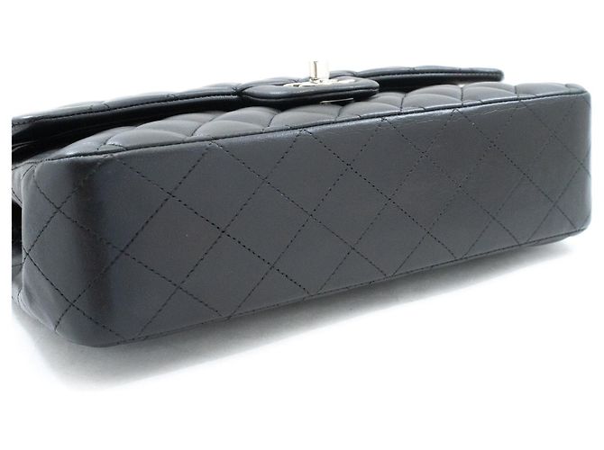 Chanel Classic Double Flap Quilted Lambskin Medium Schwarz - Ansicht 5