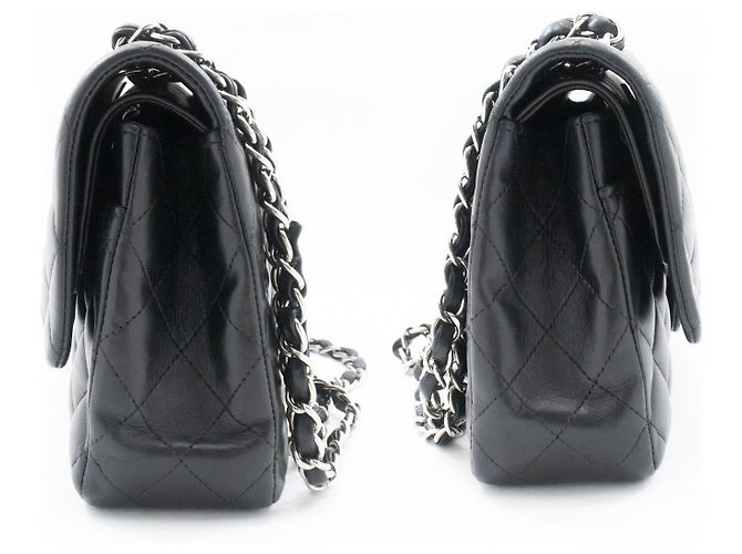 Chanel Classic Double Flap Quilted Lambskin Medium Schwarz - Ansicht 6
