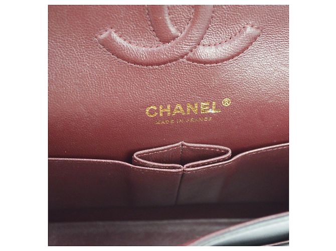 Chanel Classic Double Flap Quilted Lambskin Medium Nero - vista 6