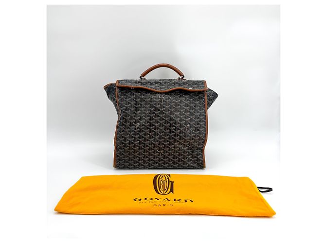 Mallette Goyard Saint Leger en toile enduite Noir - vue 2