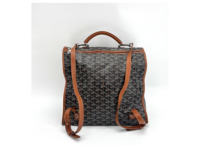 Mallette Goyard Saint Leger en toile enduite Noir - vue 3