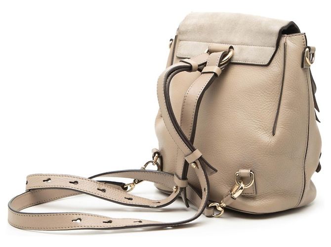 Mochila Chloé Chloe Faye Backpack Marrom - vista 2