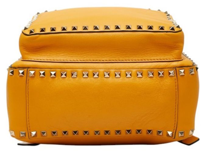 Zaino Valentino Rockstud in pelle Yellow Gold D'oro - Ansicht 3