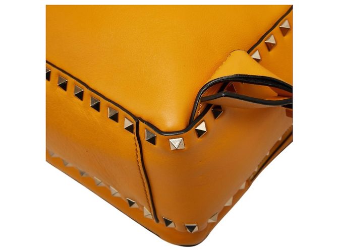 Zaino Valentino Rockstud in pelle Yellow Gold D'oro - Ansicht 6