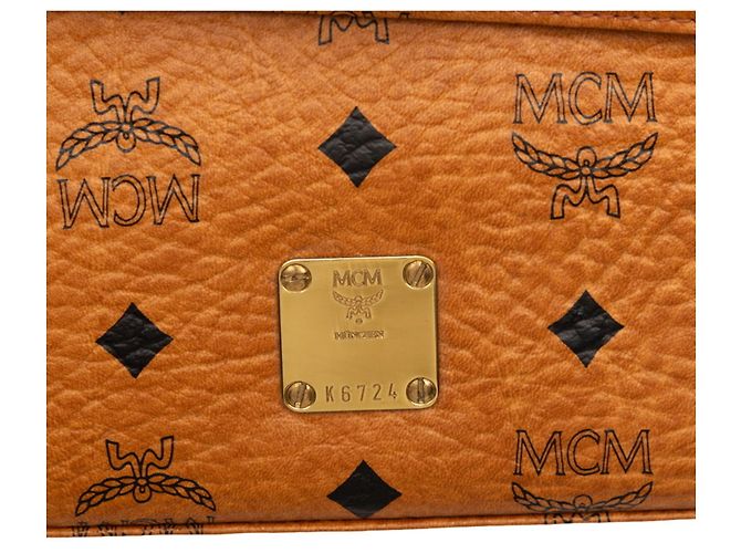 MCM Handtasche aus Leder in Cognac Brown Braun - Ansicht 4