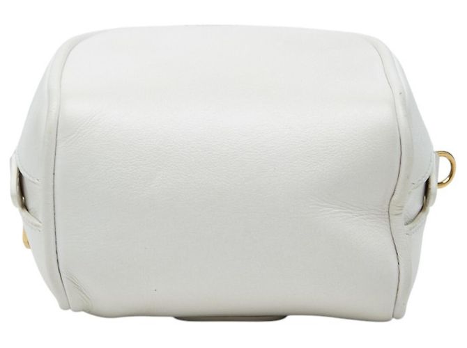Borsa a tracolla pouch Burberry Micro Leather Cube Bianco - vista 2