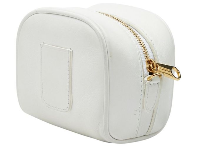 Borsa a tracolla pouch Burberry Micro Leather Cube Bianco - vista 3