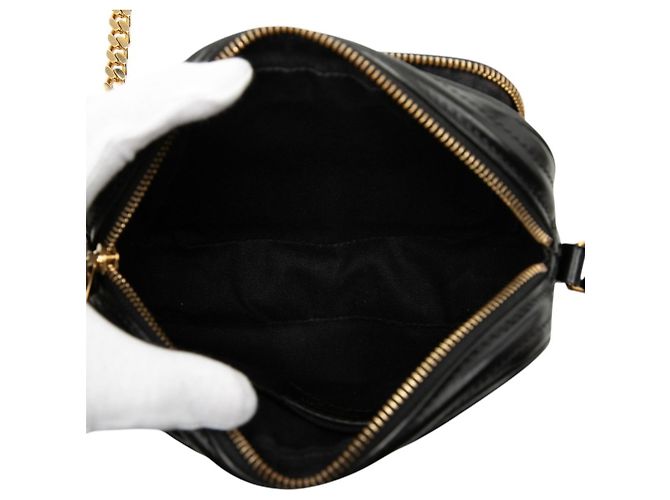 Borsa a tracolla con catena Burberry TB Logo Nero - vista 4