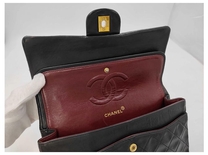 Chanel Classic Double Flap Quilted Lambskin Maxi - vista 7