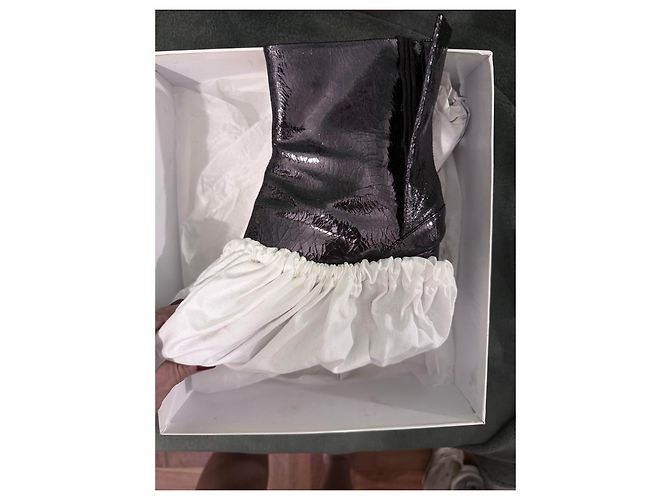 Maison Martin Margiela Maison Margiela Stivaletti Tabi Vernice Nera Nero - vista 14