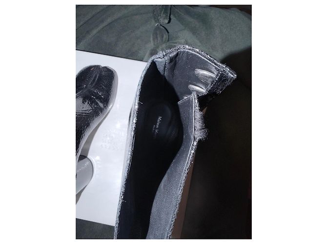 Maison Martin Margiela Maison Margiela Stivaletti Tabi Vernice Nera Nero - vista 3