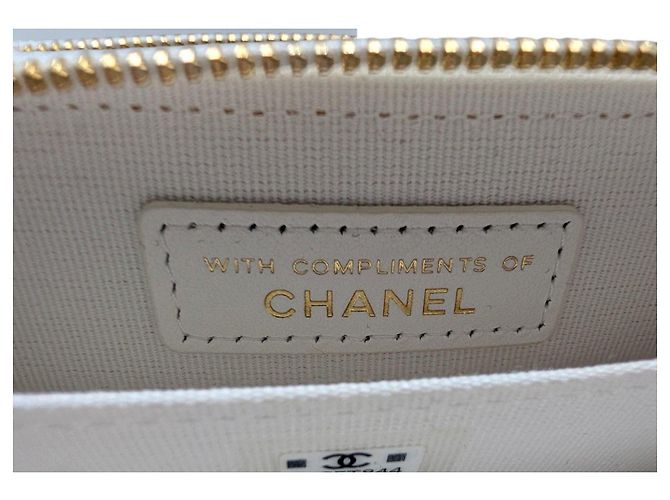 Chanel Tweed Mini Bag Weiß mit Kette - Ansicht 10