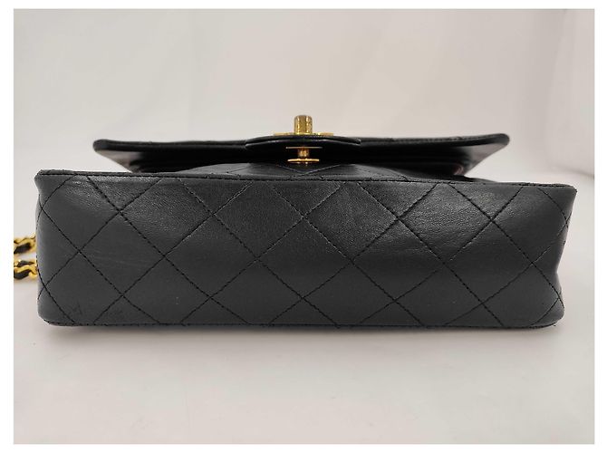 Chanel Shoulder Suede Patchwork Medium Negro - vista 5