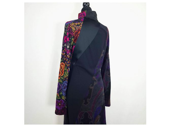 Etro Milano Maxikleid mit floralem Print Schwarz Mehrfarben - Ansicht 10