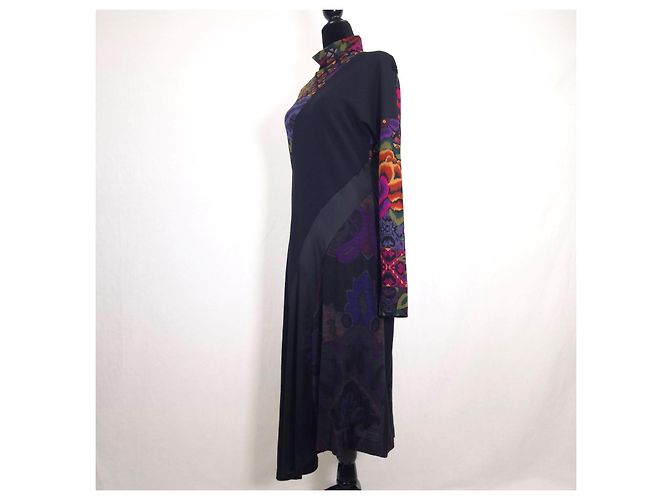 Etro Milano Maxikleid mit floralem Print Schwarz Mehrfarben - Ansicht 13
