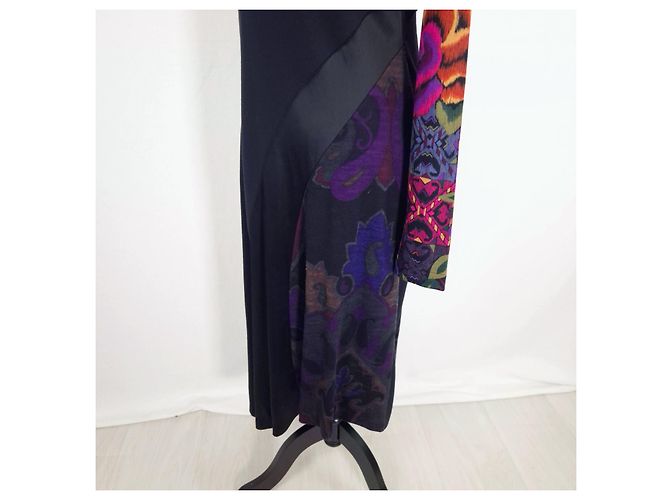 Etro Milano Maxikleid mit floralem Print Schwarz Mehrfarben - Ansicht 14