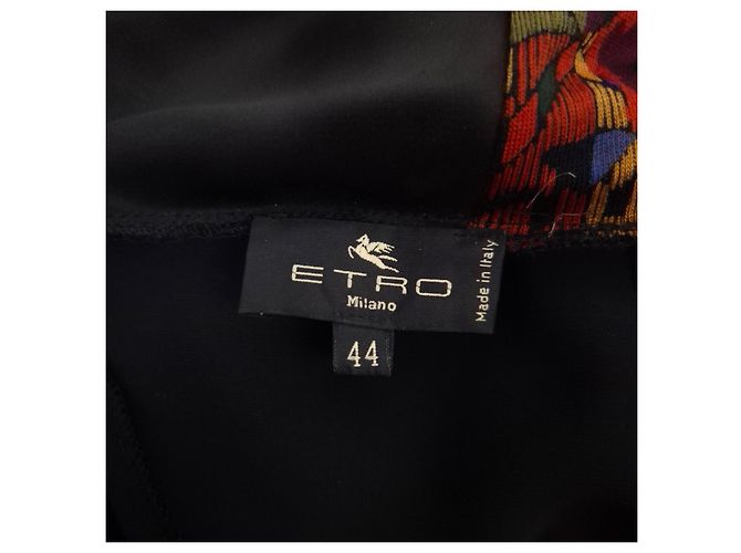 Etro Milano Maxikleid mit floralem Print Schwarz Mehrfarben - Ansicht 3