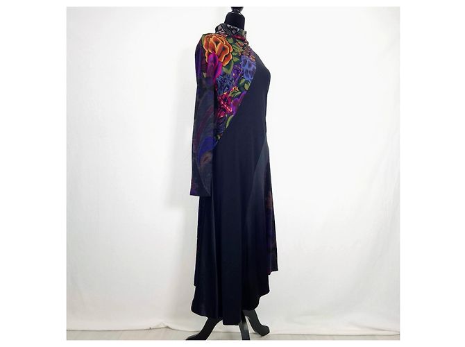 Etro Milano Maxikleid mit floralem Print Schwarz Mehrfarben - Ansicht 7