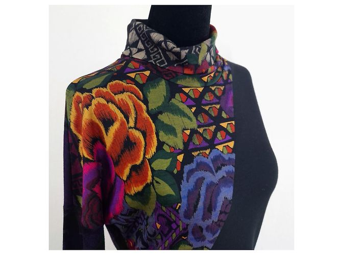 Etro Milano Maxikleid mit floralem Print Schwarz Mehrfarben - Ansicht 8