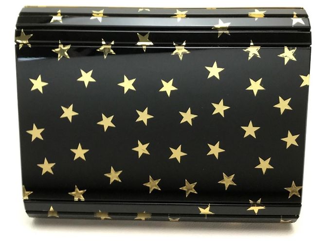 Mini borsa con motivo a stelle Jimmy Choo Nero D'oro - vista 2