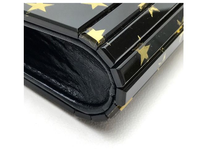 Mini borsa con motivo a stelle Jimmy Choo Nero D'oro - vista 5