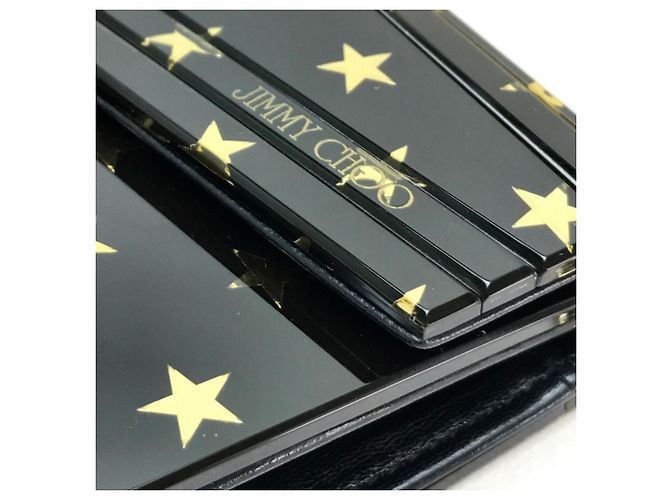 Mini borsa con motivo a stelle Jimmy Choo Nero D'oro - vista 6
