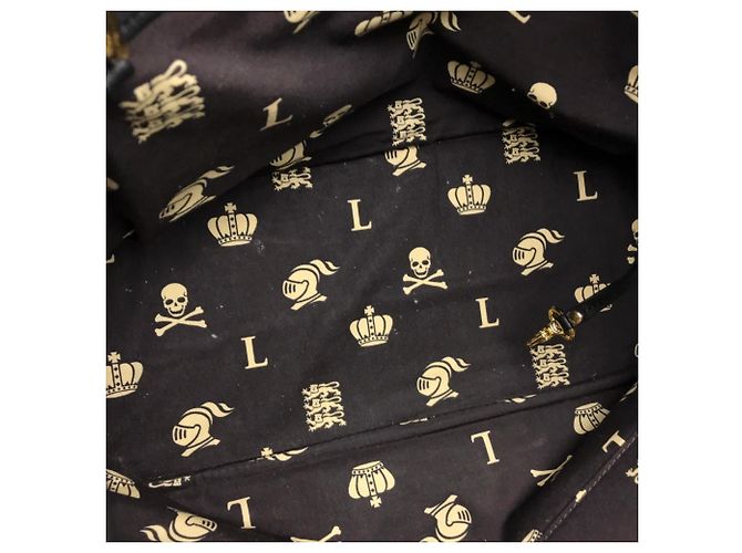 MCM x LOVELESS Dalmatian Nieten-Schultertasche Schwarz Weiß - Ansicht 7
