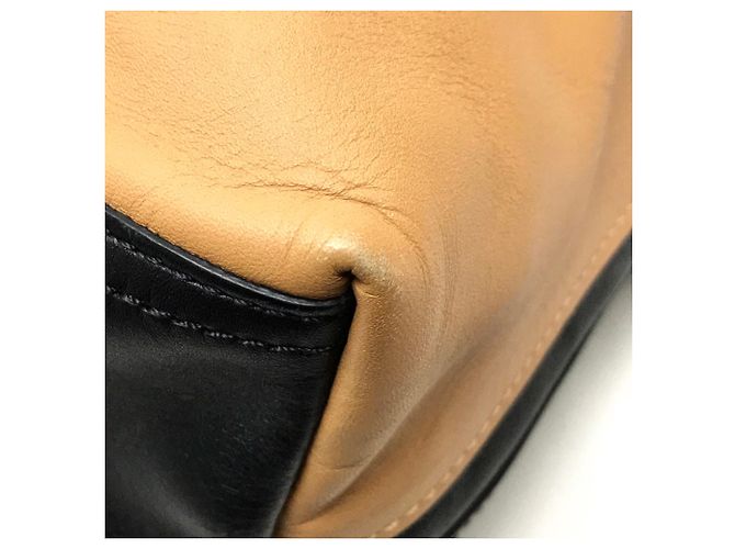 3.1 Phillip Lim Bicolor Leder Handtasche Schwarz Beige - Ansicht 7