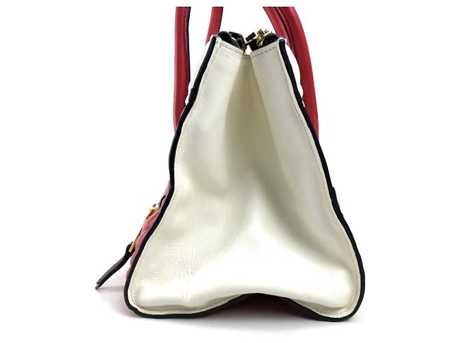 Borsa Miu Miu Matelassé in pelle rossa e bianca Bianco Rosso - vista 4