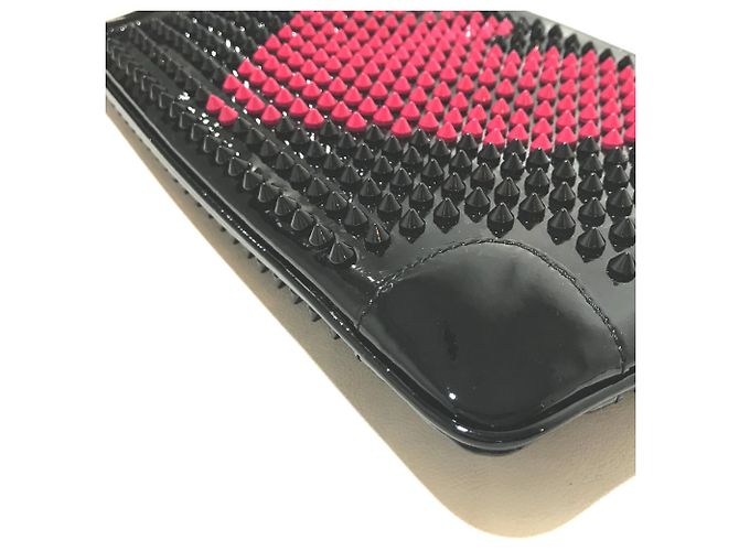 Christian Louboutin Spike Studs Rubiposh Valentine 2-Way Clutch Tasche Schwarz - Ansicht 5