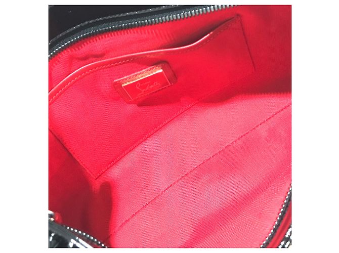 Christian Louboutin Spike Studs Rubiposh Valentine 2-Way Clutch Tasche Schwarz - Ansicht 8