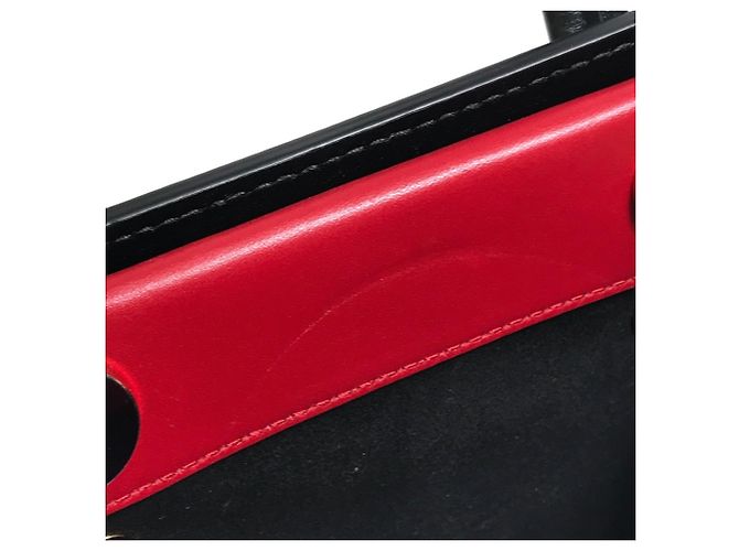 Bolsa Mini 2-Way de Bolinhas Dolce & Gabbana Preto Branco Vermelho - vista 10