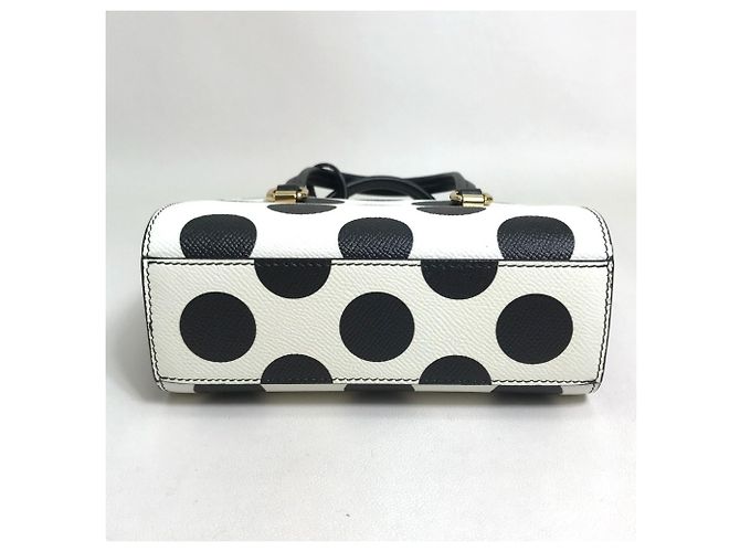 Bolsa Mini 2-Way de Bolinhas Dolce & Gabbana Preto Branco Vermelho - vista 4