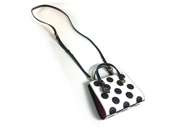 Bolsa Mini 2-Way de Bolinhas Dolce & Gabbana Preto Branco Vermelho - vista 5