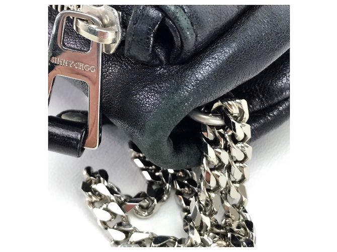 Borsa a tracolla in pelle trapuntata Jimmy Choo Nero - vista 6