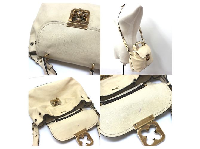 Borsa 2-Way Chloé Elsie Beige - vista 14