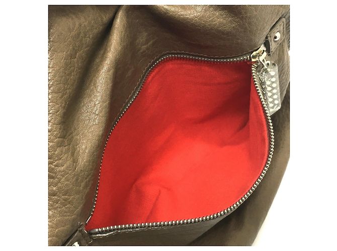 Borsa a tracolla in pelle marrone Christian Louboutin - vista 12