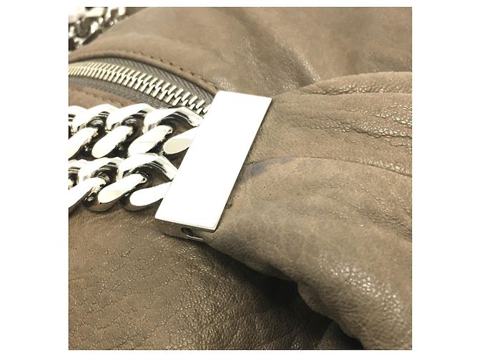Borsa a tracolla in pelle marrone Christian Louboutin - vista 5