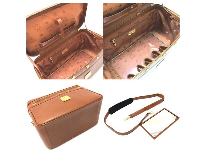 Bolsa Vanity MCM em couro castanho Marrom - vista 10