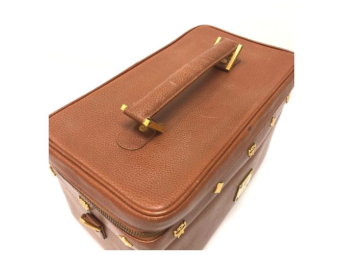 Bolsa Vanity MCM em couro castanho Marrom - vista 2