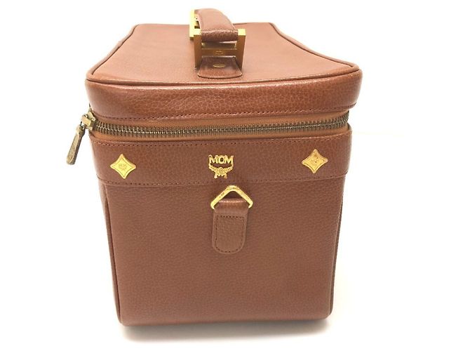 Bolsa Vanity MCM em couro castanho Marrom - vista 3