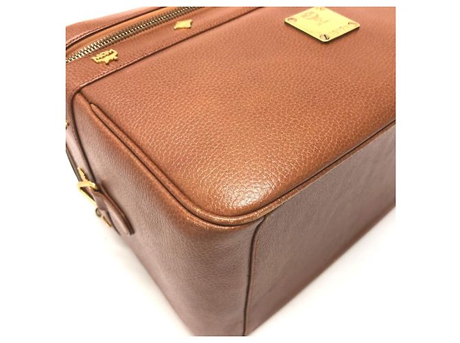 Bolsa Vanity MCM em couro castanho Marrom - vista 5