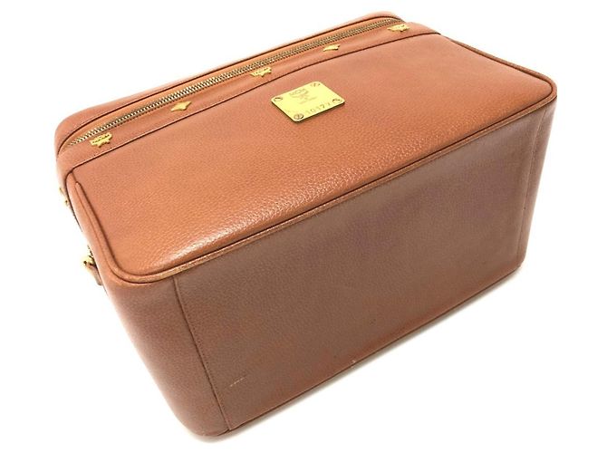 Bolsa Vanity MCM em couro castanho Marrom - vista 8