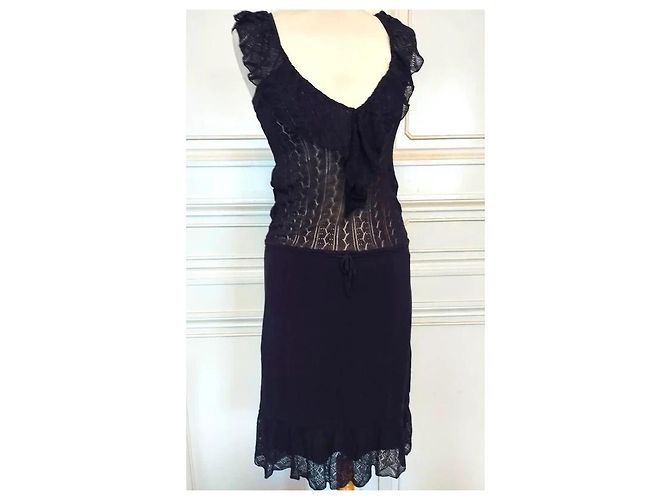 Vanessa Bruno Vestido de Punto Couture Papillon Morado oscuro - vista 15